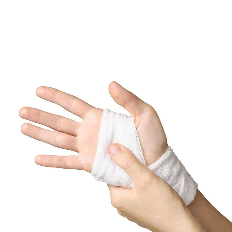 Premium Breathable Stretched White Gauze Sports Bandages with Tape 