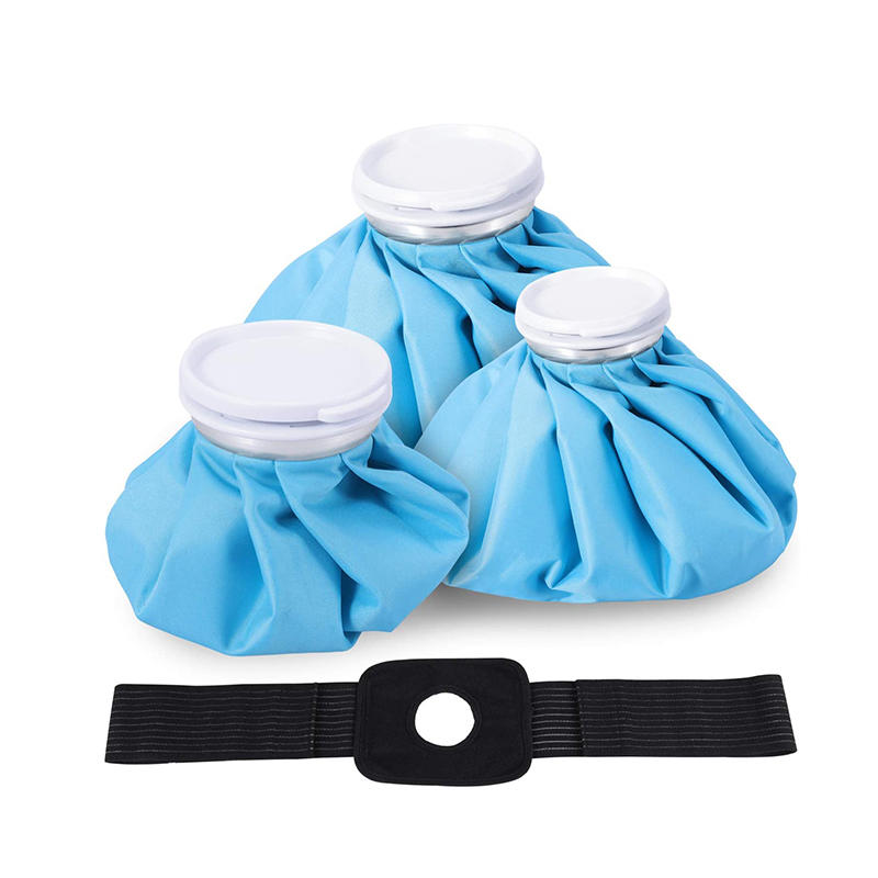 Customizable Reusable Ice Bag with Adjustable Wrap Belt 