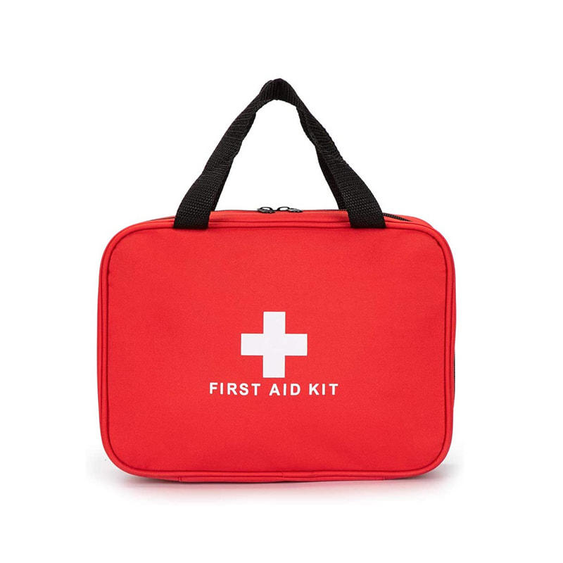 Promotional Empty Red Tote First Aid Bag for Travel Car Home 