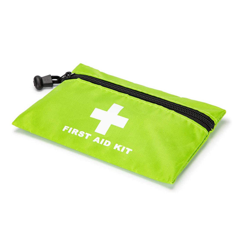 Green Empty First Aid Bag For Hiking Camping Cycling Travel Car 