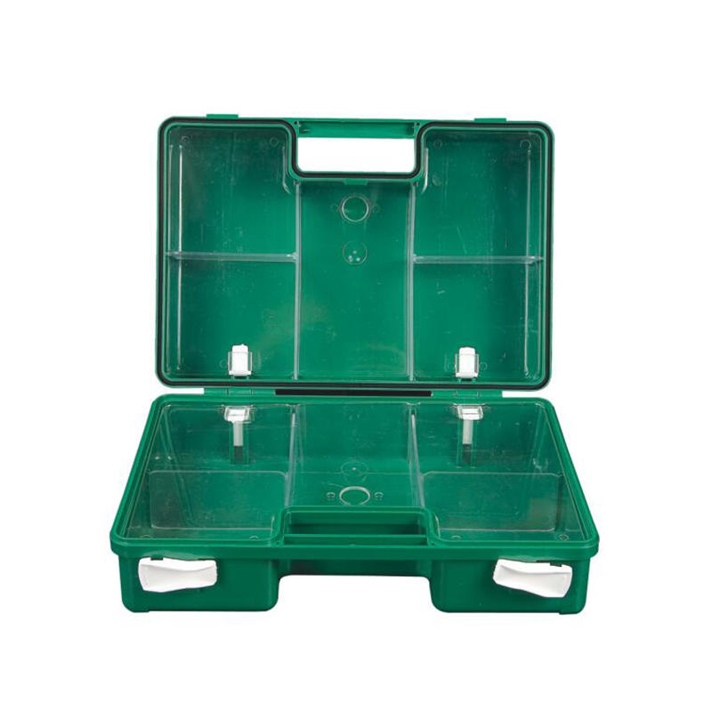 Medical ABS Plastic Empty First Aid Box with Divider and Wall Hanger 