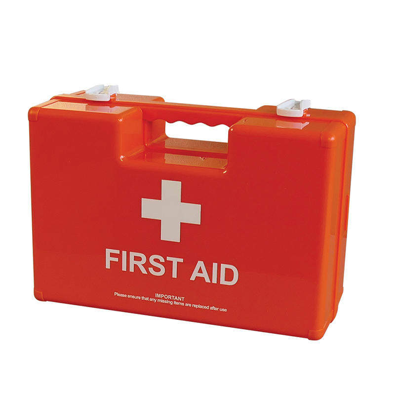 Medium Deluxe Shatterproof Orange Empty ABS First Aid Case 