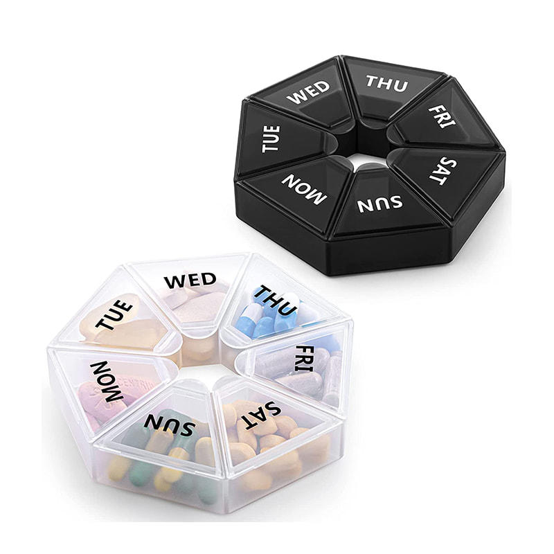 Portable Extra Large Weekly Pill Organizer for Medicine 