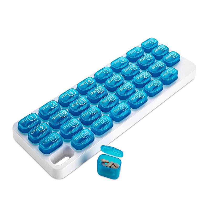 Prescription Removable Pop Out Monthly Pill Organizer 