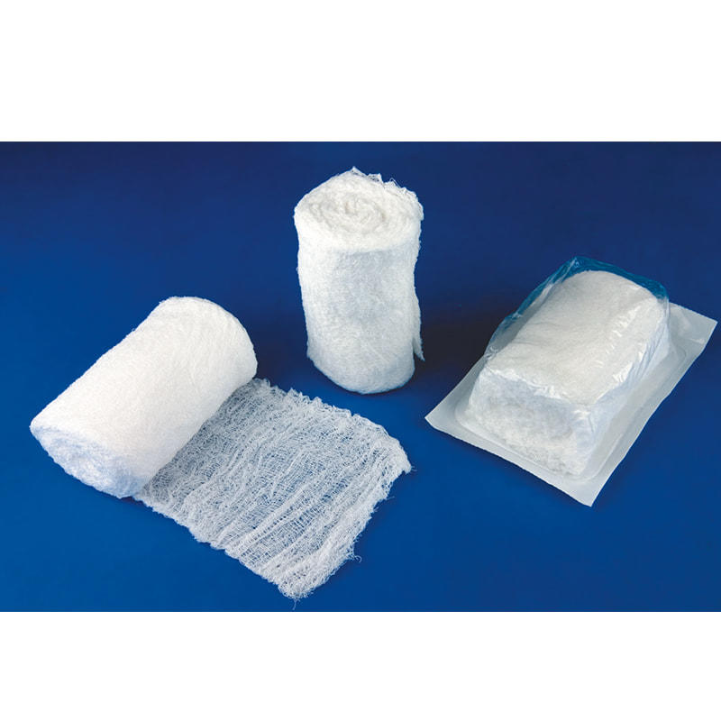 100% Cotton Sterile Surgical Fluff Bandage Gauze Surgical Fluff Bandage With X-Ray Krinkle Gauze Bandage