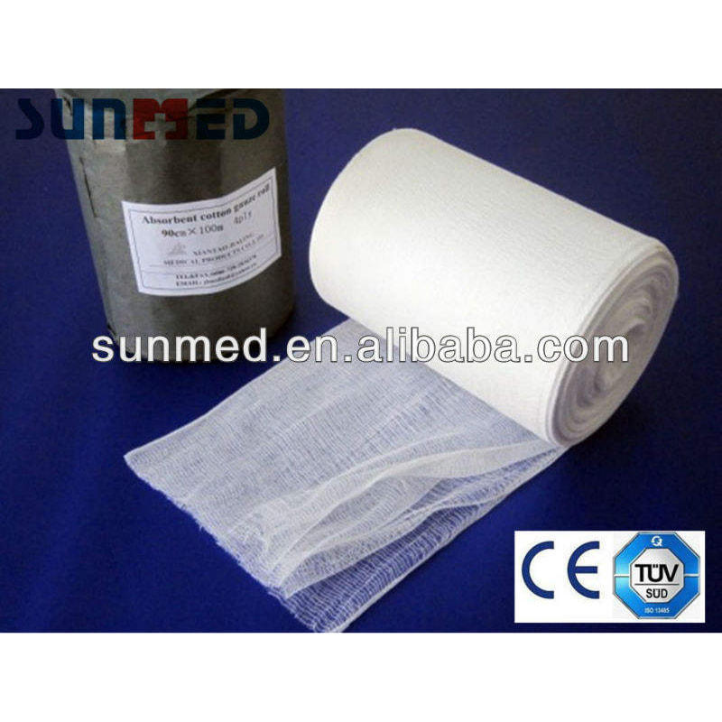 Cotton Gauze Absorbent Bandages Roll Medical