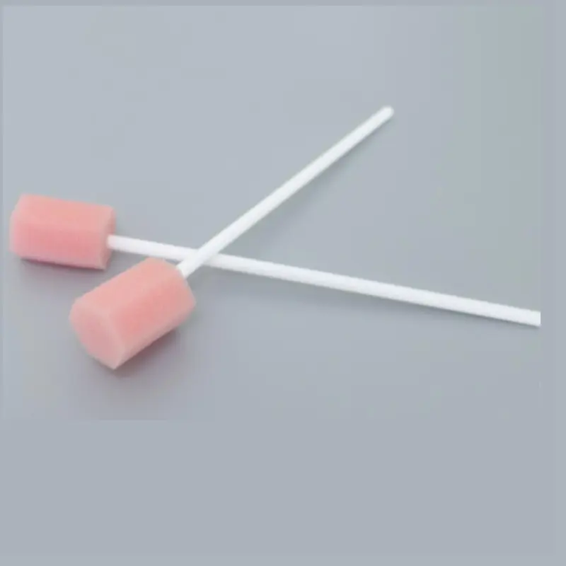 Disposable Oral Swabs Oral Care Stick with Foam Sponge Swab Tooth Mouth Cleaning 