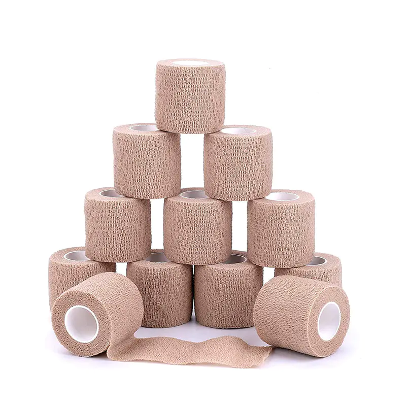 Colorful Elastic Self Adherent Pet Cohesive Bandage