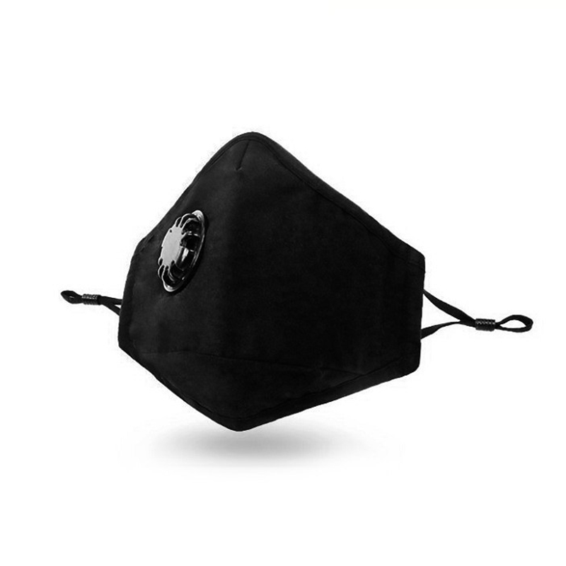 Novelty Reusable Black Cotton Mask with Carbon Filter 