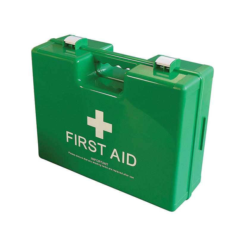Medical ABS Plastic Empty First Aid Box with Divider and Wall Hanger 