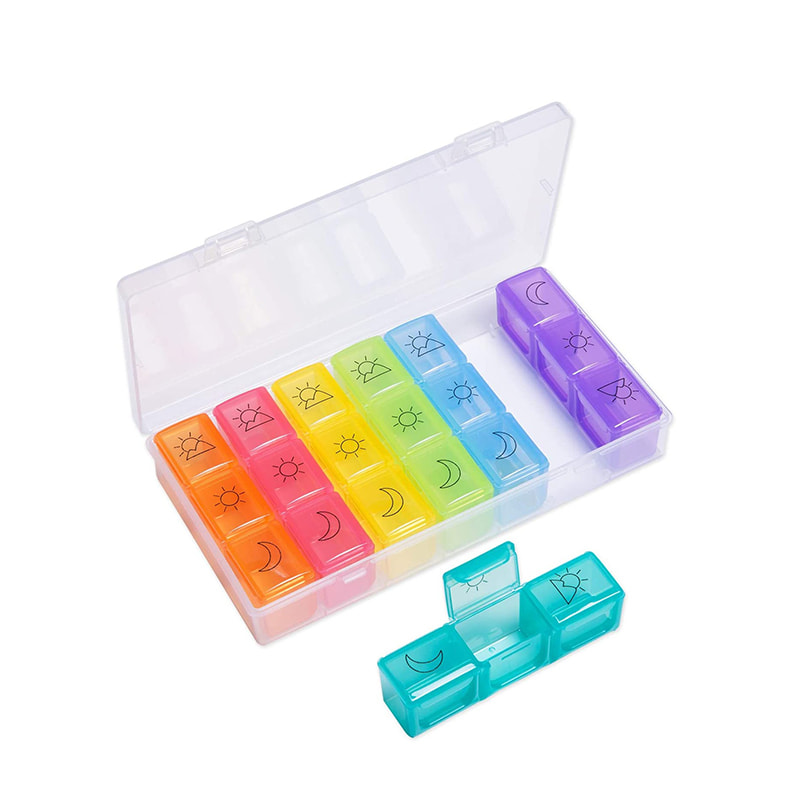 Premium Advertising Portable Daily Pill Organizer 