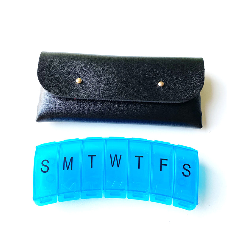 Plastic Blue Large Weekly Pill Box 