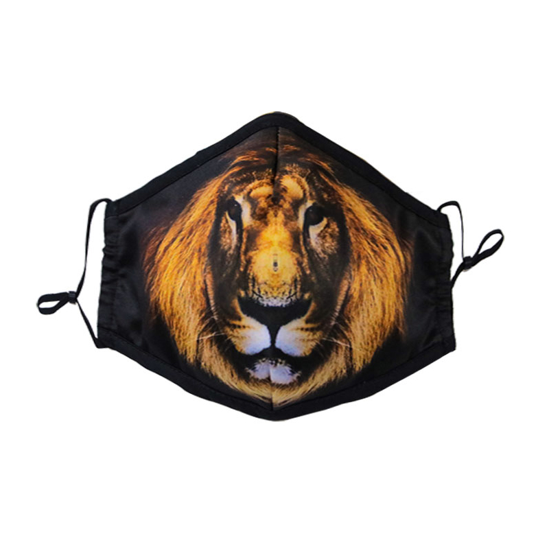 Premium Custom Full Color Dustproof Cotton Mask with Adjustable Earloops