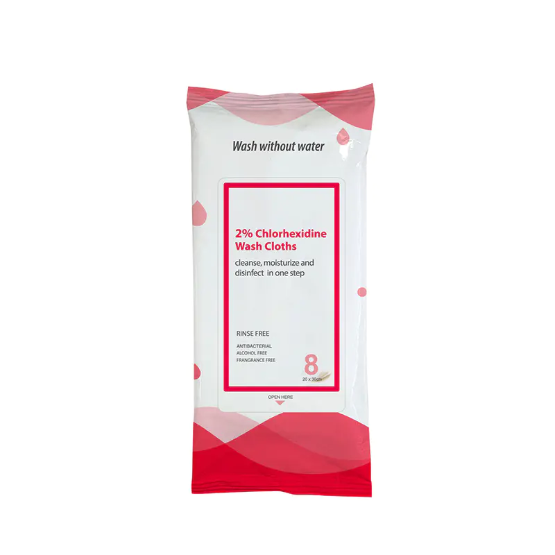 Hypoallergenic No Rinsing 2% Dimethicone Wash Cloths for All Skin Types 