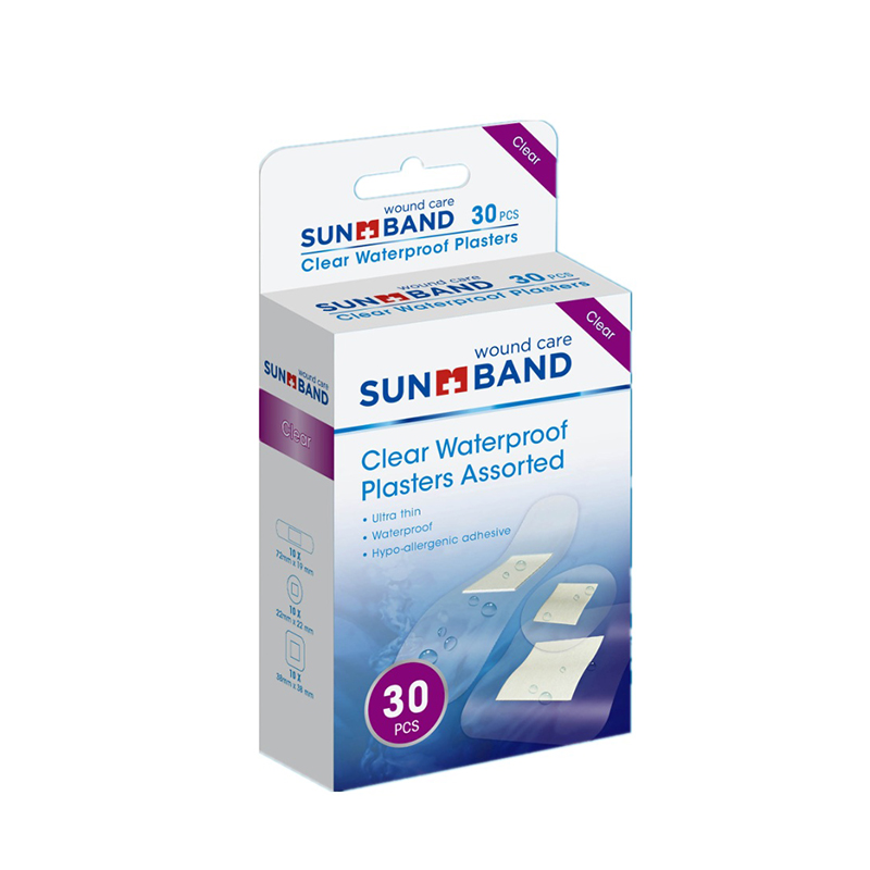 Breathable Waterproof Transparent Adhesive Bandage in Assorted Sizes 