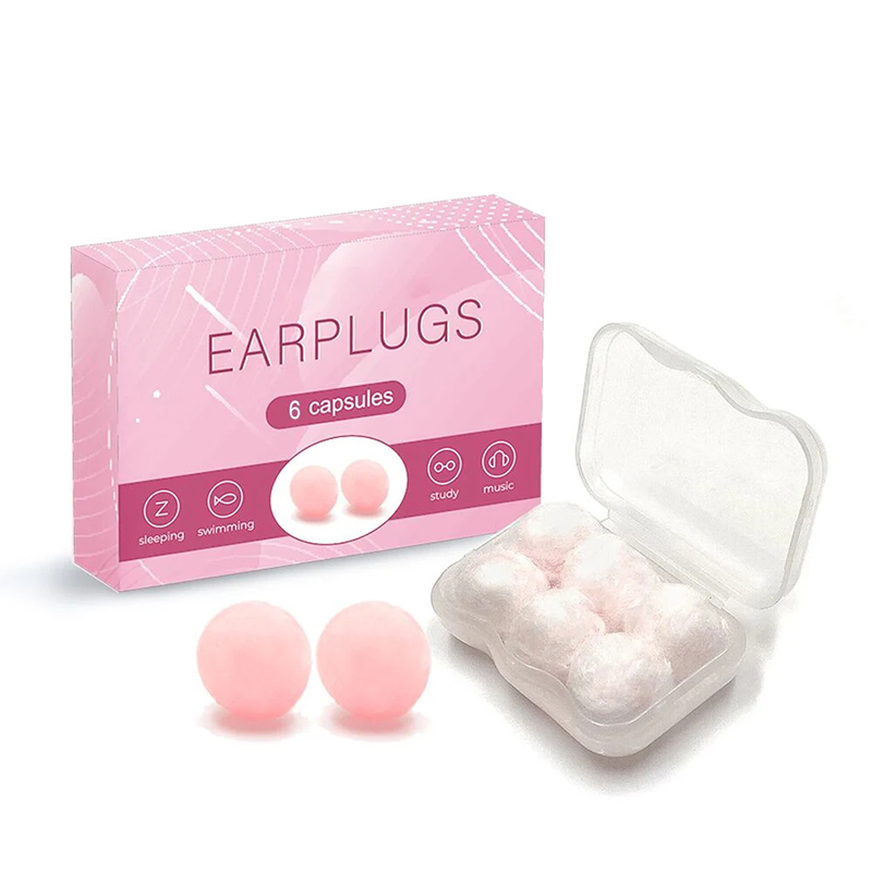 Wax Earplugs for Sleeping Soundproof Noise Cancelling Round Earplug