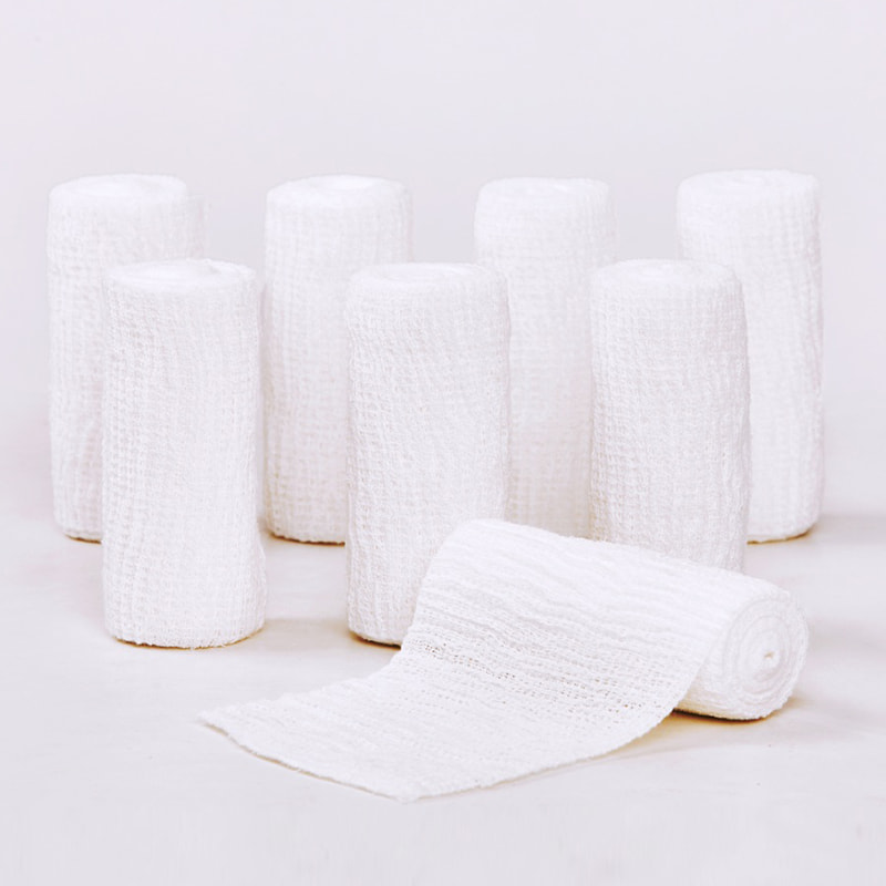 White Elastic PBT Crepe Bandage